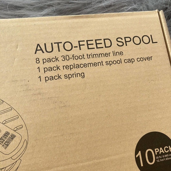 Eventronic 10-Pack Auto-Feed Trimmer Line & 1 Replacement Spool Cap Cover Lawn - Picture 4 of 7